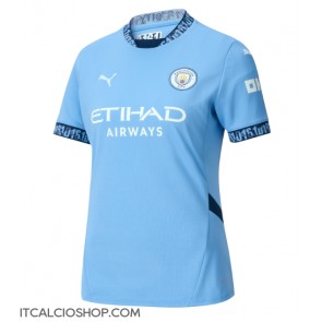 Manchester City Prima Maglia Femmina 2024-25 Manica Corta